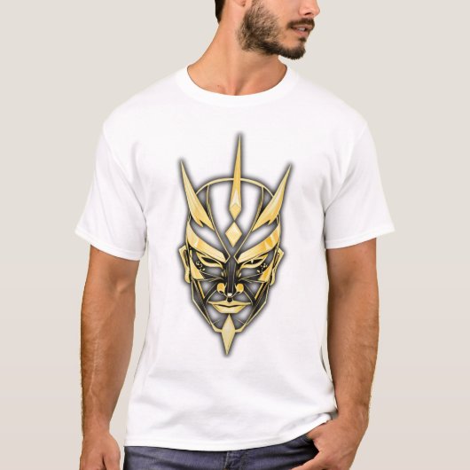 Golden Samurai Maske T-Shirt (Vorderseite)