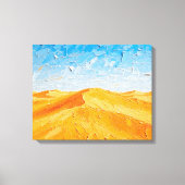 Golden Sand Dunes bei Sunset Premium Wrapped Canva Leinwanddruck (Vorderseite)