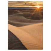 Golden Sand dunes, Death Valley, CA Klemmbrett (Rückseite)