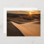 Golden Sand dunes, Death Valley, CA Postkarte (Vorne/Hinten)