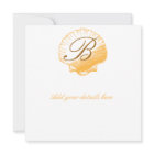 Golden Sand Muschel Beach Hochzeit Einladungen