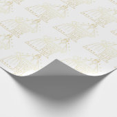Golden Santa Geschenkpapier (Ecke)