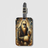 Golden Sasquatch Kosmische Sippe Gepäckanhänger (Vorderseite Vertikal)