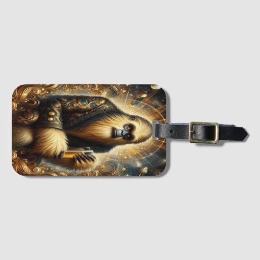Golden Sasquatch Kosmische Sippe Gepäckanhänger (Vorderseite (Horizontal))