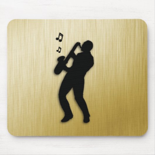 Golden Saxophon Player Mousepad (Vorne)