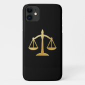 Golden Scales of Justice Theme Design Case-Mate iPhone Hülle (Rückseite)