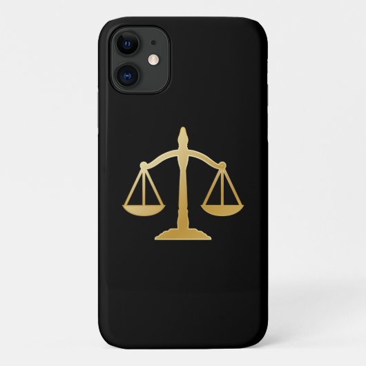 Golden Scales of Justice Theme Design Case-Mate iPhone Hülle (Rückseite)