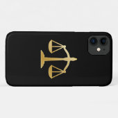 Golden Scales of Justice Theme Design Case-Mate iPhone Hülle (Rückseite (Horizontal))