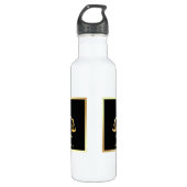 Golden Scales of Justice Theme Design Edelstahlflasche (Vorderseite)