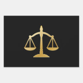 Golden Scales of Justice Theme Design Geschenkpapier Set (Vorderseite)