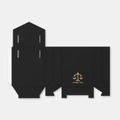 Golden Scales of Justice Theme Design Geschenkschachtel (Ungefaltet)