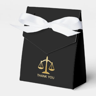 Golden Scales of Justice Theme Design Geschenkschachtel