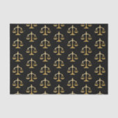 Golden Scales of Justice Theme Design Seidenpapier (Vorderseite)