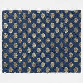 Golden Scallop auf Blue Fleecedecke (Vorderseite (Horizontal))