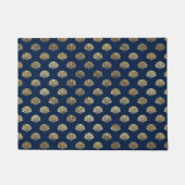 Golden Scallop auf Blue Fußmatte (Vorderseite)