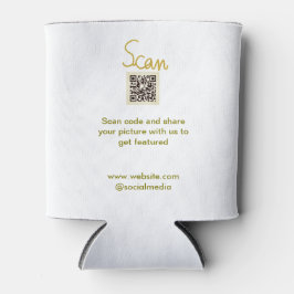 Golden Scan QR Glitzer einfach elegant Dosenkühler