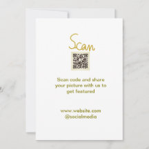 Golden Scan QR Glitzer einfach elegant