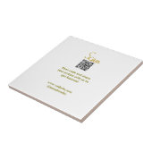 Golden Scan QR Glitzer einfach elegant Fliese (Seite)