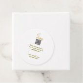 Golden Scan QR Glitzer einfach elegant Geschenkanhänger (Beispiel)