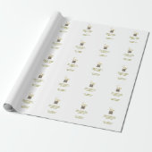 Golden Scan QR Glitzer einfach elegant Geschenkpapier (Ungerollt)