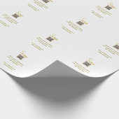 Golden Scan QR Glitzer einfach elegant Geschenkpapier (Ecke)