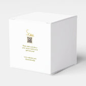 Golden Scan QR Glitzer einfach elegant Geschenkschachtel (Vorderseite)