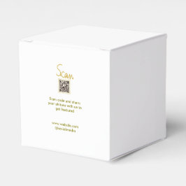 Golden Scan QR Glitzer einfach elegant Geschenkschachtel