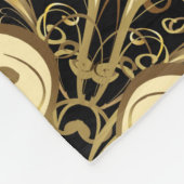 Golden Schneeflocke einfache, nahtlose Muster. Vin Fleecedecke (Ecke)