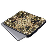 Golden Schneeflocke einfache, nahtlose Muster. Vin Laptopschutzhülle (Vorne Knopf)