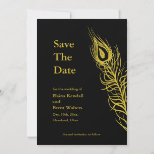 Golden Schütteln Sie Ihre Schwanz Feathers Save th The Date