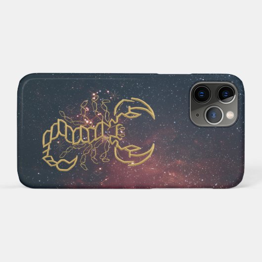 Golden Scorpio Case-Mate iPhone Hülle (Rückseite (Horizontal))