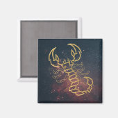 Golden Scorpio Magnet (Vorderseite/Rückseite)