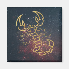 Golden Scorpio Magnet