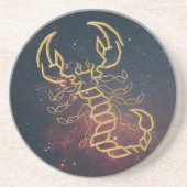 Golden Scorpio Magnet Getränkeuntersetzer (Vorne)