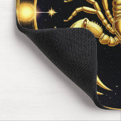 Golden Scorpion Zodiac Design Mousepad (Ecke)