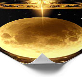 Golden Scorpion Zodiac Design Poster (Ecke)