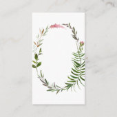 Golden Script Blumenstrauß Kinderdusche Buchanfrag Begleitkarte (Rückseite)