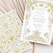 Golden Scroll Garden Wedding Einladung