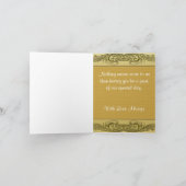 Golden Scrolls 50. Hochzeit Karte (Innenseite)