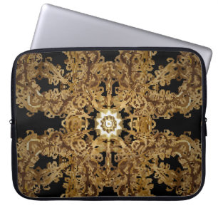Golden Seamless Hand gezeichnet, Vintager Hintergr Laptopschutzhülle