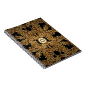 Golden Seamless Hand gezeichnet, Vintager Hintergr Notizblock (Rechte Seite)
