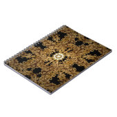 Golden Seamless Hand gezeichnet, Vintager Hintergr Notizblock (Linke Seite)