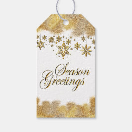 Golden Season Grüße Weihnachten Geschenkanhänger