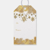 Golden Season Grüße Weihnachten Geschenkanhänger (Rückseite)