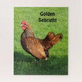 Golden Sebright Hen - Bantam Pet Chicken Puzzle (Vertikal)