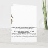 Golden SEE HORSE Funny Birthday Card Serie Karte (Rückseite)