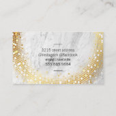 Golden Sequin | Goldmarmor Visitenkarte (Rückseite)