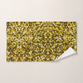 Golden Sequins Pattern Badhandtuch Set (Handtuch)