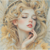 Golden Seraph - Engel aus Licht und Grace Aufkleber (Vorderseite)