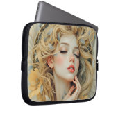 Golden Seraph - Engel aus Licht und Grace Laptopschutzhülle (Vorne Rechts)